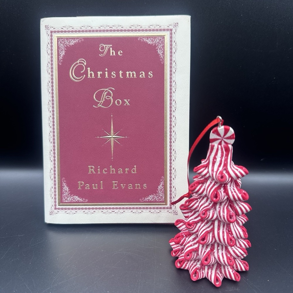 The Christmas Box By Richard Paul Evans With Christmas Ornament.